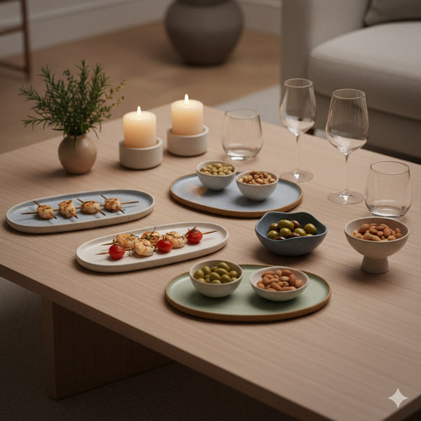 Comment la céramique design réinvente-t-elle l'apéritif dînatoire chic ?