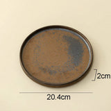 Assiette Ronde Céramique | Rust