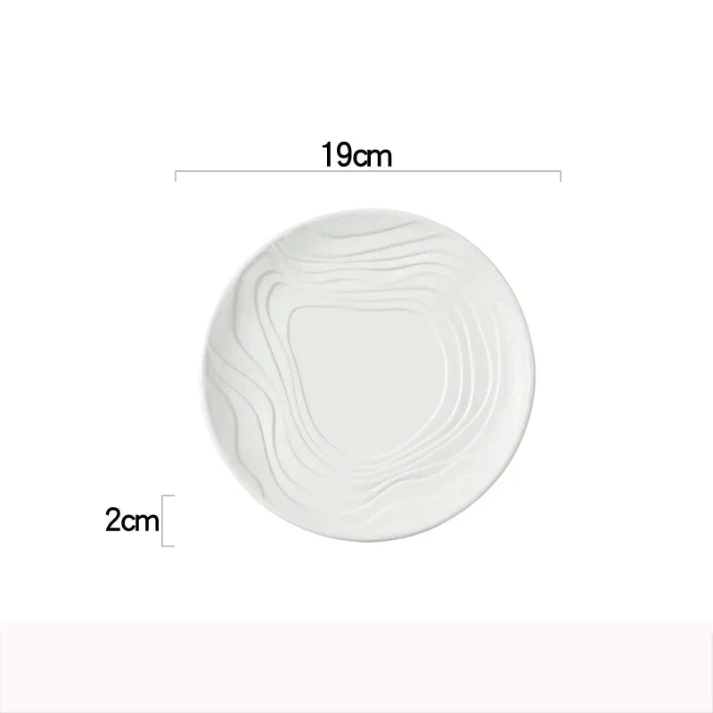 Assiette Plate Céramique | Wave