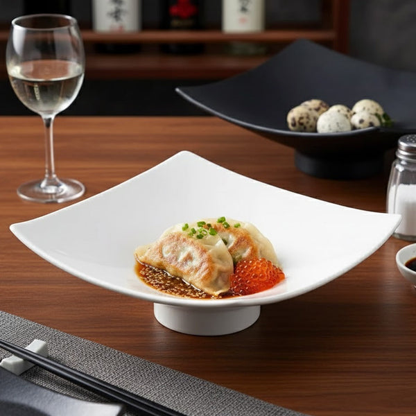 Assiette Carrée Céramique | Stelo