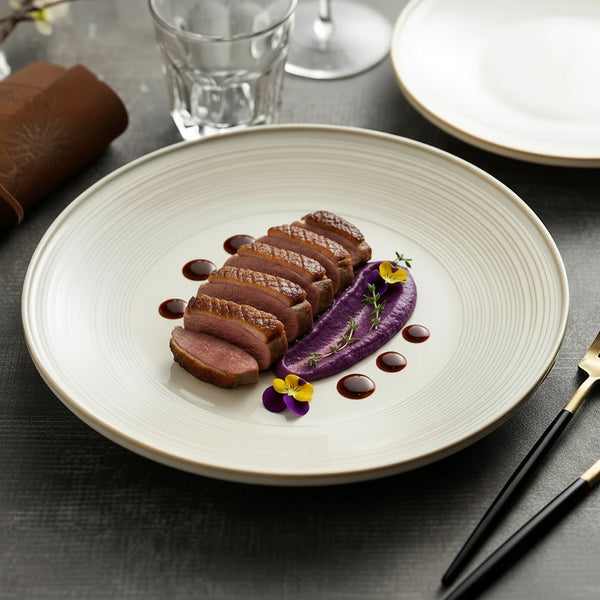 Assiette Ronde Céramique | Aura