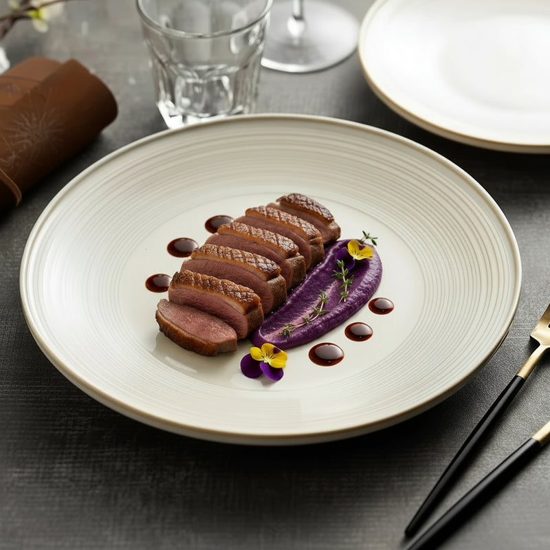 Assiette Ronde Céramique | Aura