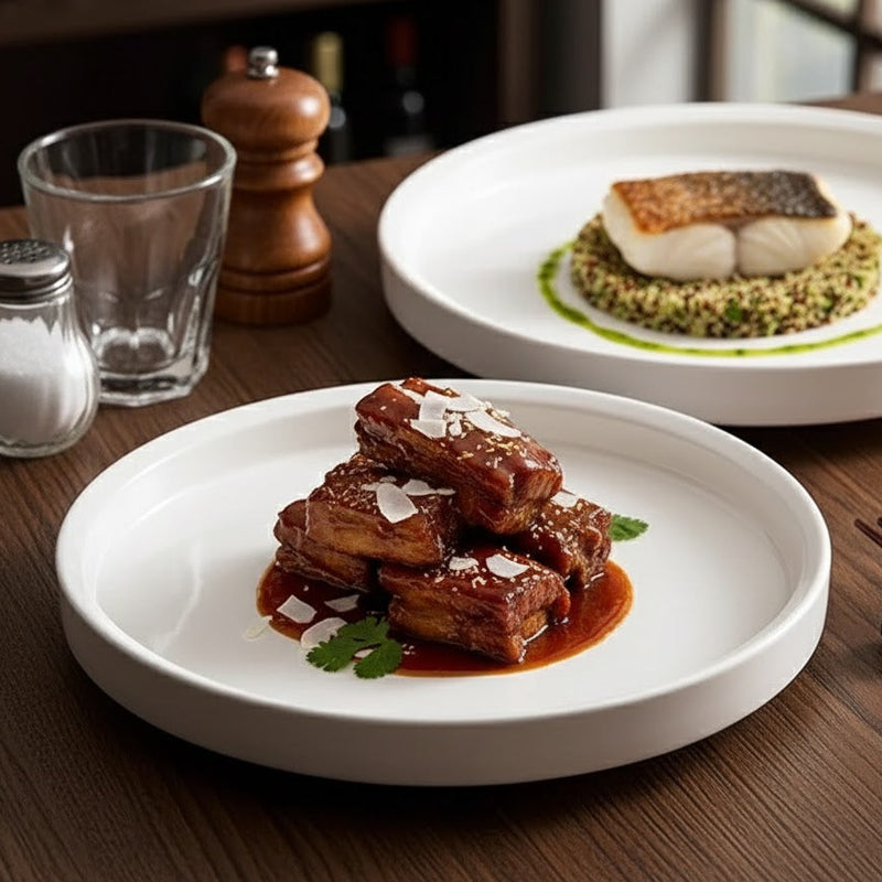 Assiette Ronde Céramique | Halo