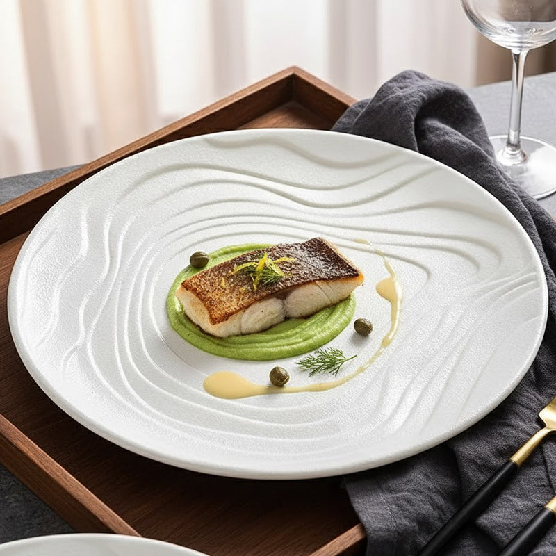 Assiette Plate Céramique | Wave